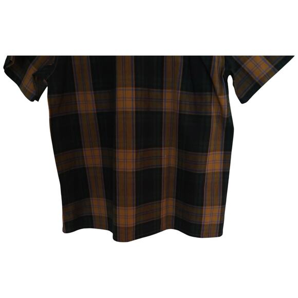 FILSON Rustic Short Sleeve Camp Shirt Golden Tan/Navy Size L - Picture 7 of 8